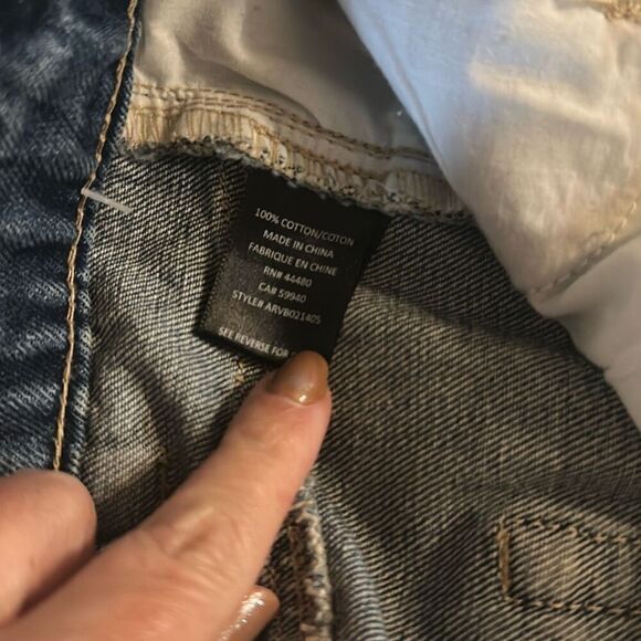 AFRM distressed denim jeans button fly 31 - Picture 7 of 7